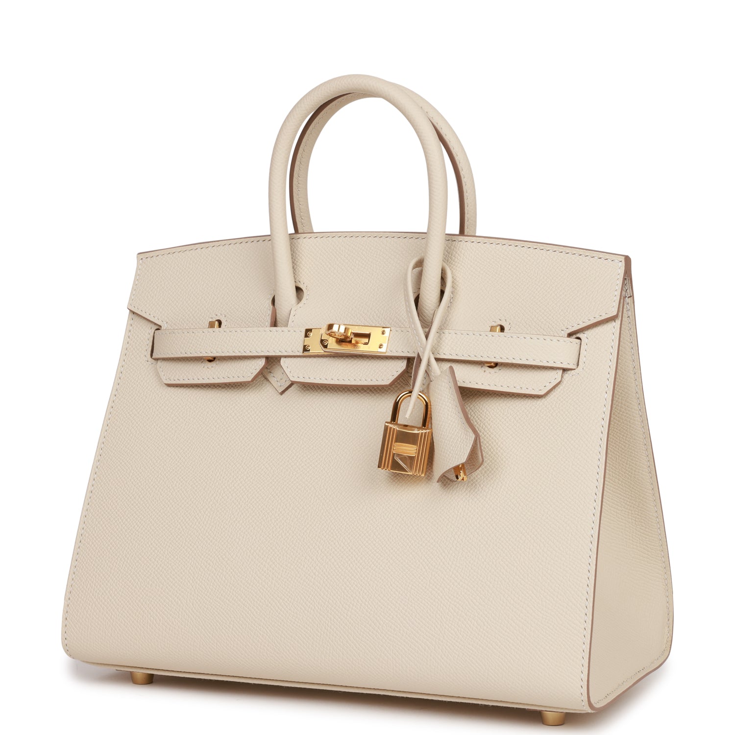 Birkin Sellier 25 Craie Epsom Gold Hardware Kilta bags