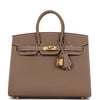 HMS Birkin Sellier 25 Etoupe Epsom Gold Hardware - sneakerhillcom