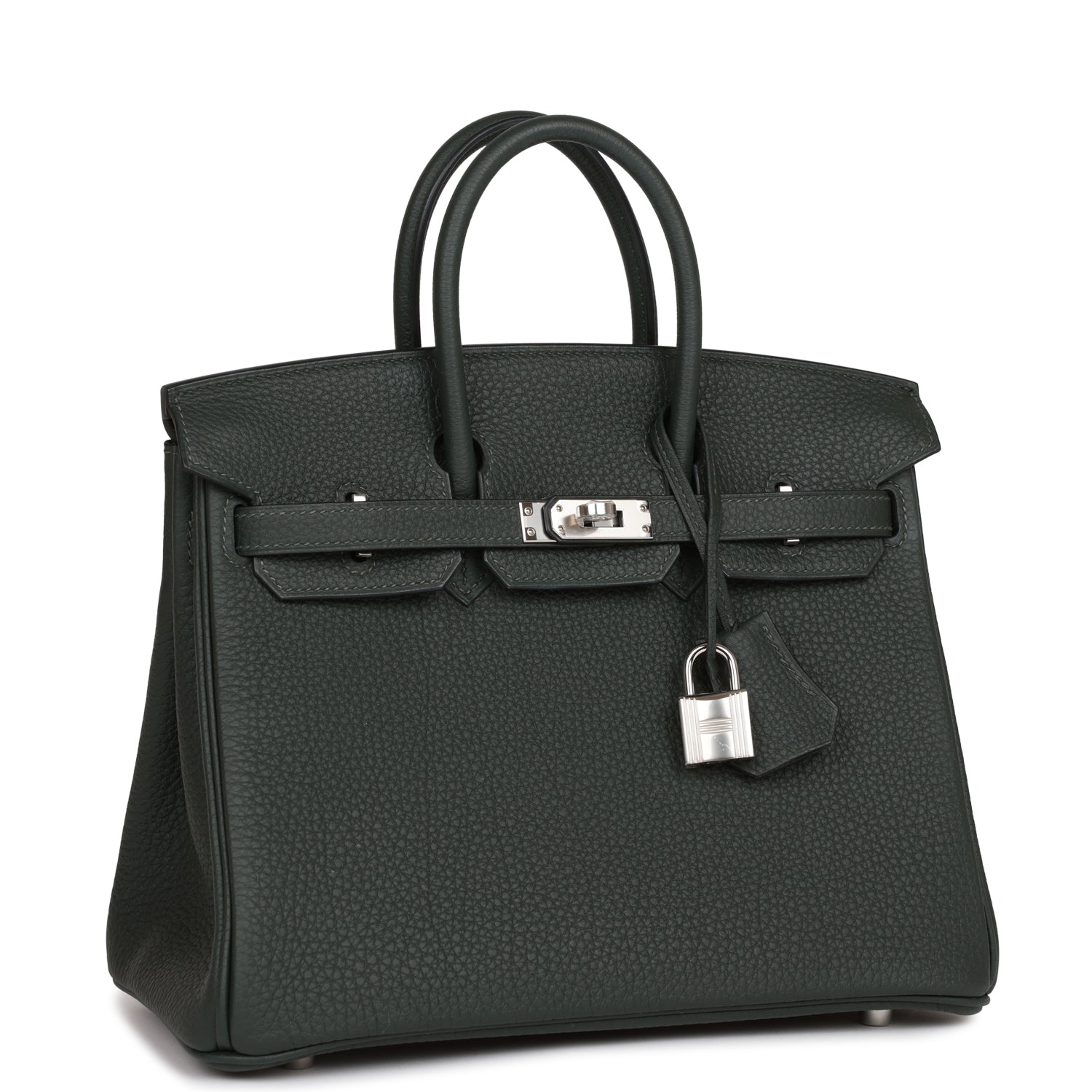 Birkin 25 Vert Fonce Togo Palladium Hardware - sneakerlandnet