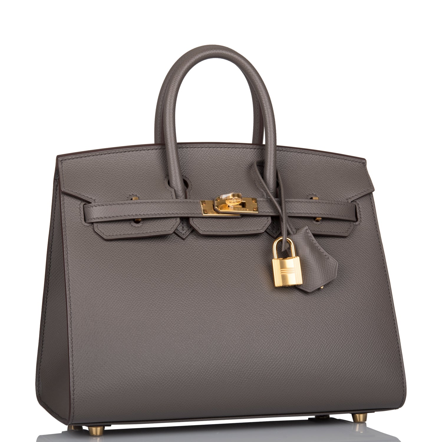 Hermes Birkin Sellier 25 Etain Epsom Gold Hardware - sneakerlandnet