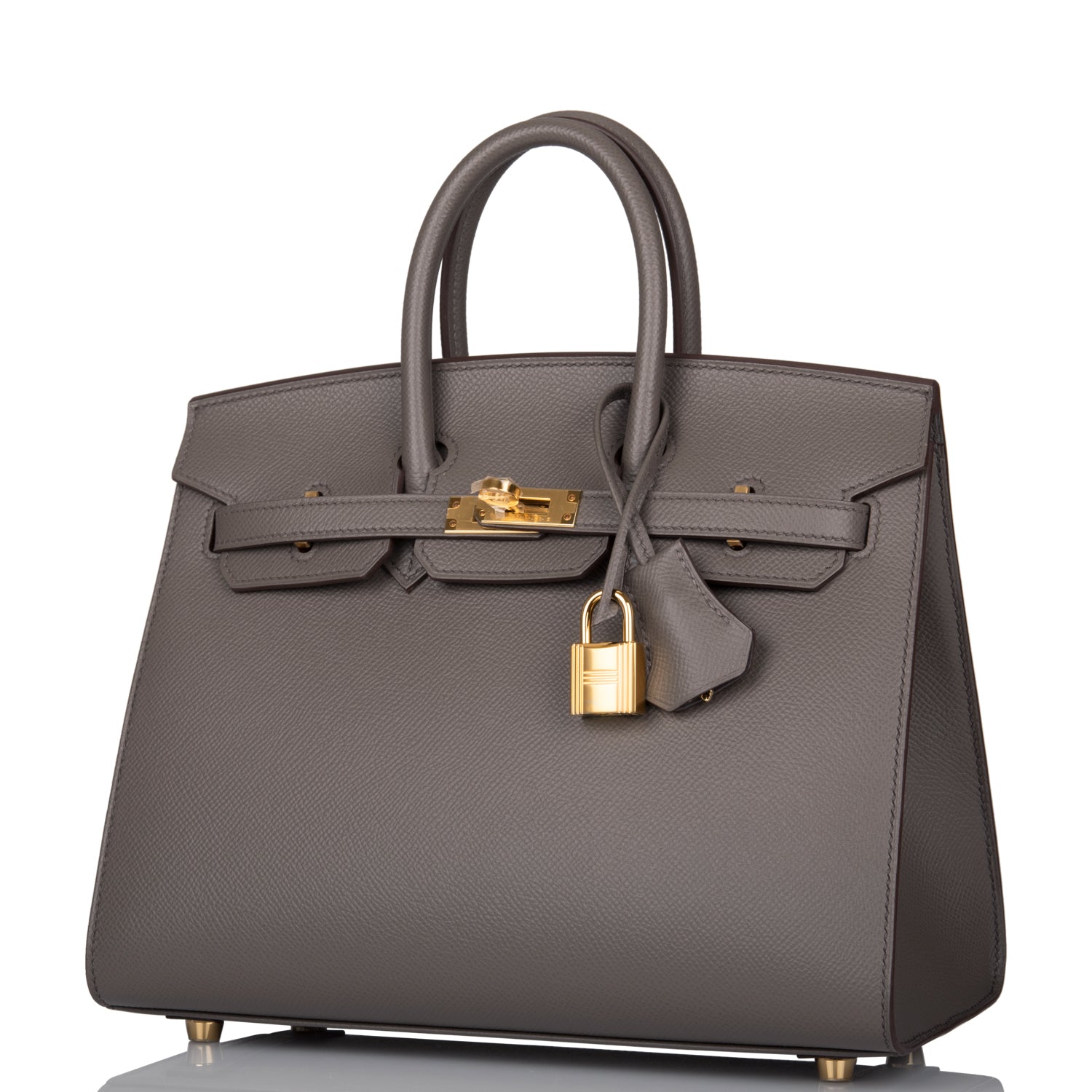 Hermes Birkin Sellier 25 Etain Epsom Gold Hardware - sneakerlandnet