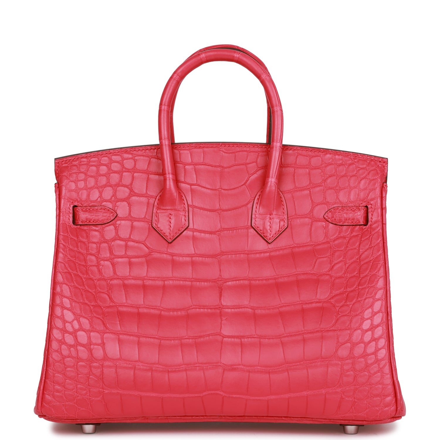 Birkin 25 Rose Extreme Matte Alligator Palladium Hardware - sneakerlandnet