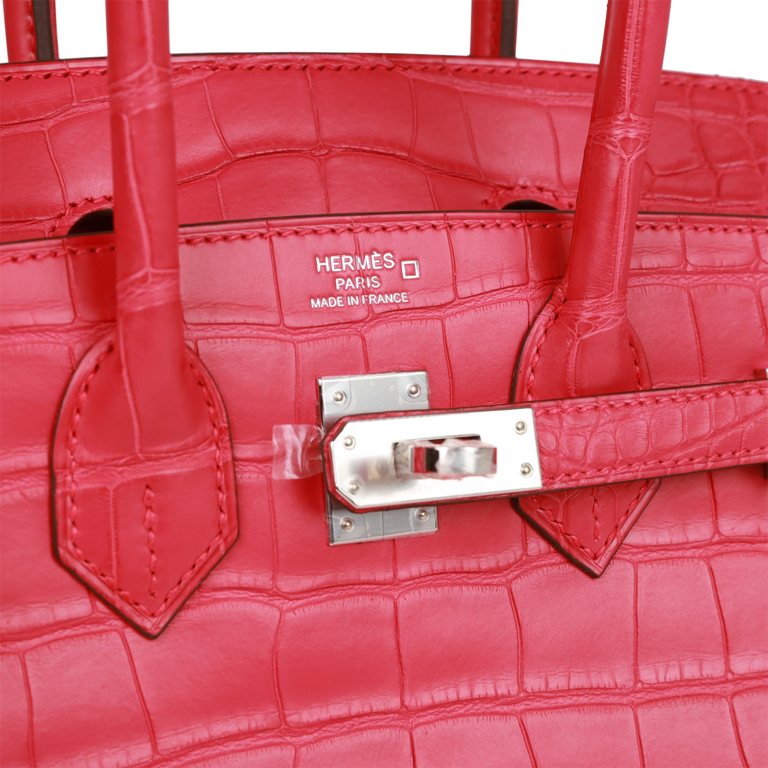 Birkin 25 Rose Extreme Matte Alligator Palladium Hardware - sneakerlandnet