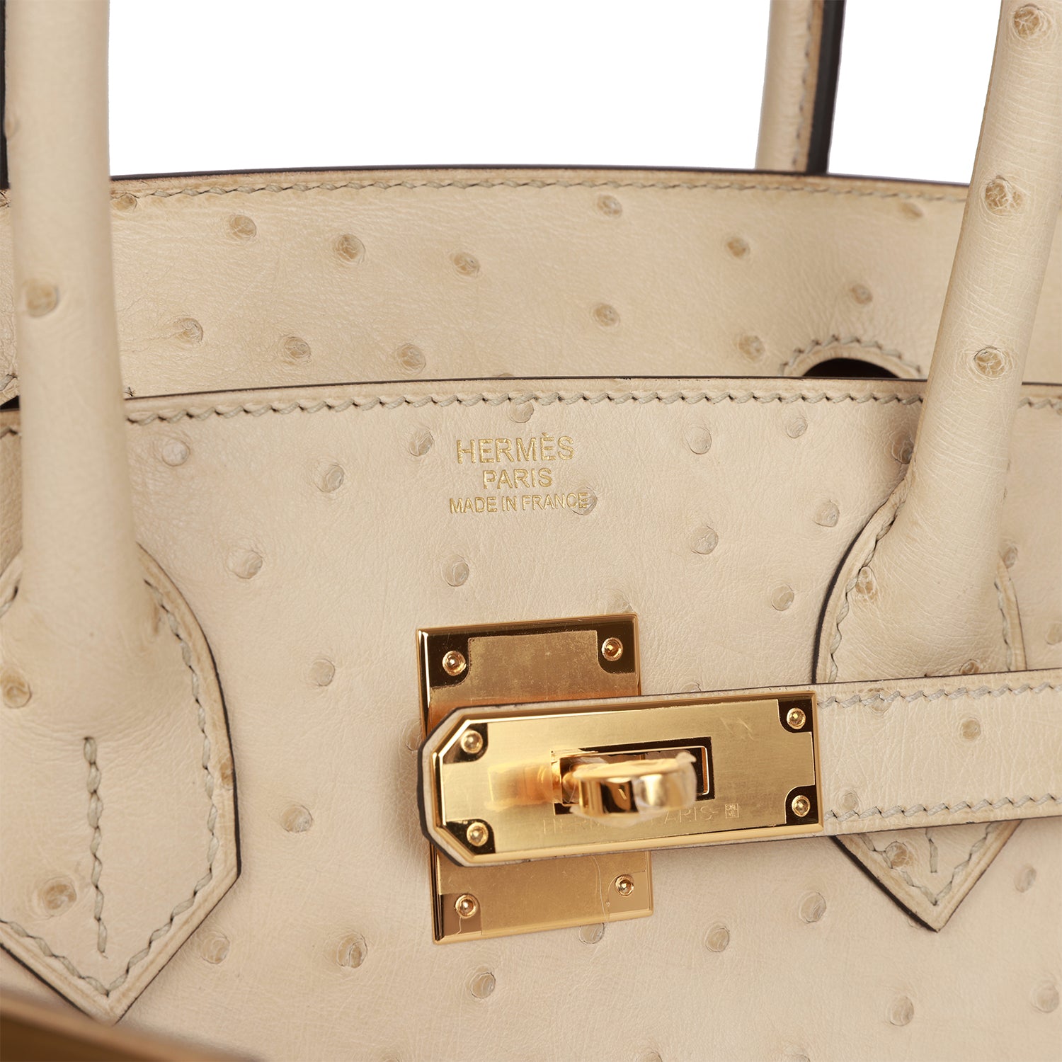 Birkin 30 Parchemin Ostrich Gold Hardware - sneakerlandnet