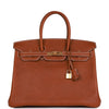 Birkin 35 Barenia Faubourg Gold Hardware Kilta bags