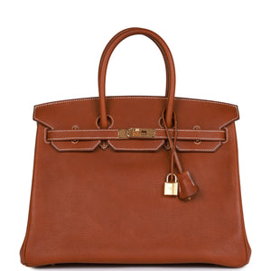 Birkin 35 Barenia Faubourg Gold Hardware Kilta bags