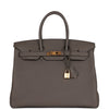 Birkin 35 Gris Etain Togo Gold Hardware Kilta bags