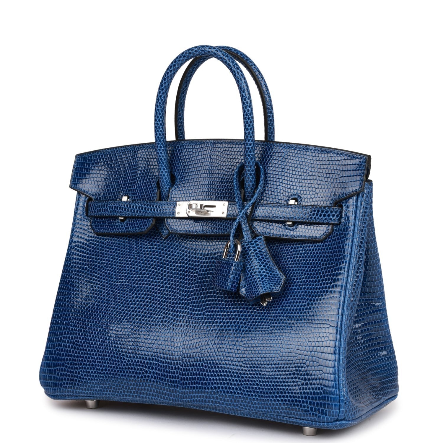 Birkin 25 Bleu Saphir Lizard Palladium Hardware - sneakerlandnet