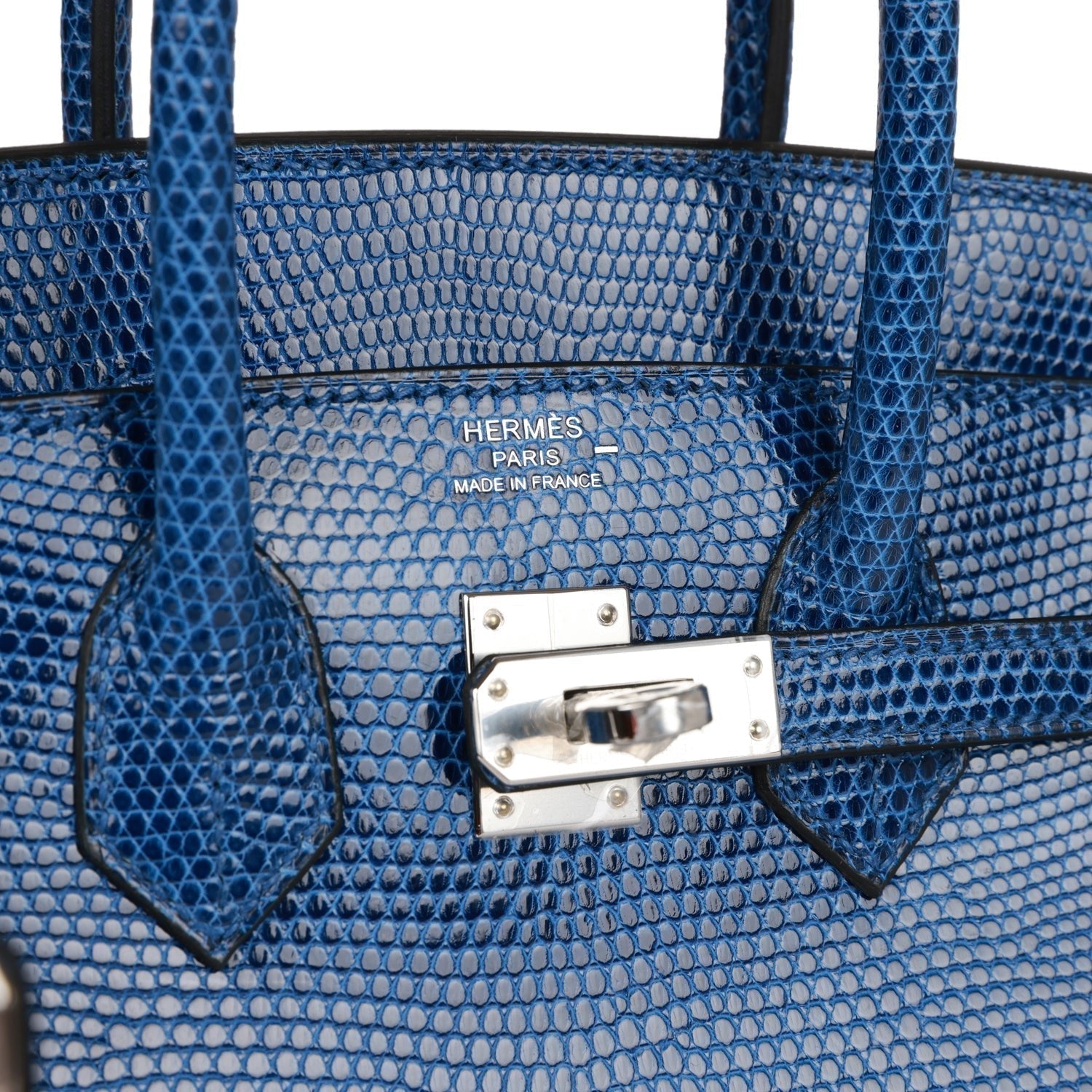 Birkin 25 Bleu Saphir Lizard Palladium Hardware - sneakerlandnet