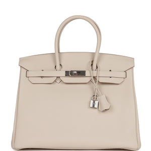 Hermes Birkin 35 Craie Togo Palladium Hardware - sneakerlandnet