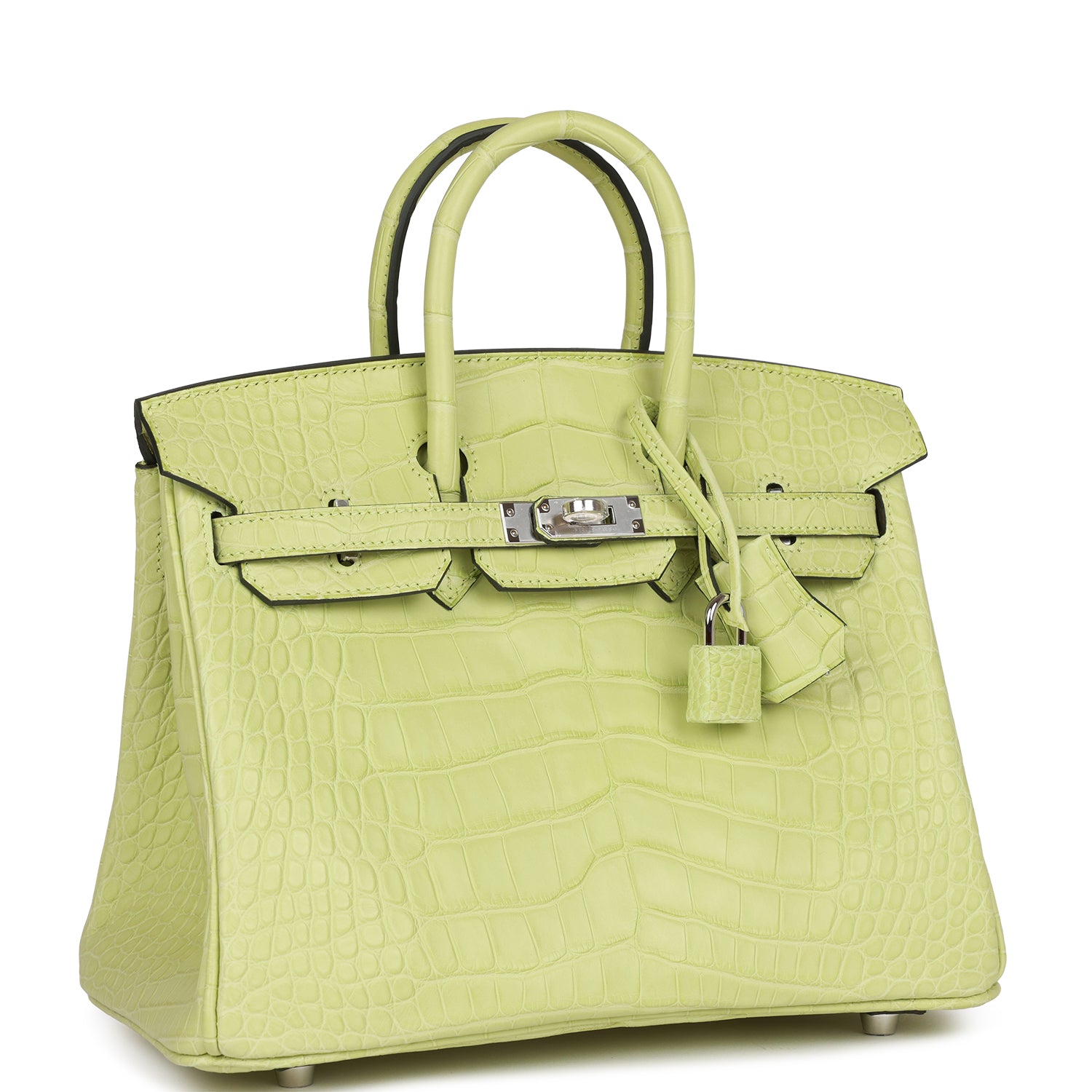 Birkin 25 Jaune Bourgeon Matte Alligator Palladium Hardware - sneakerlandnet