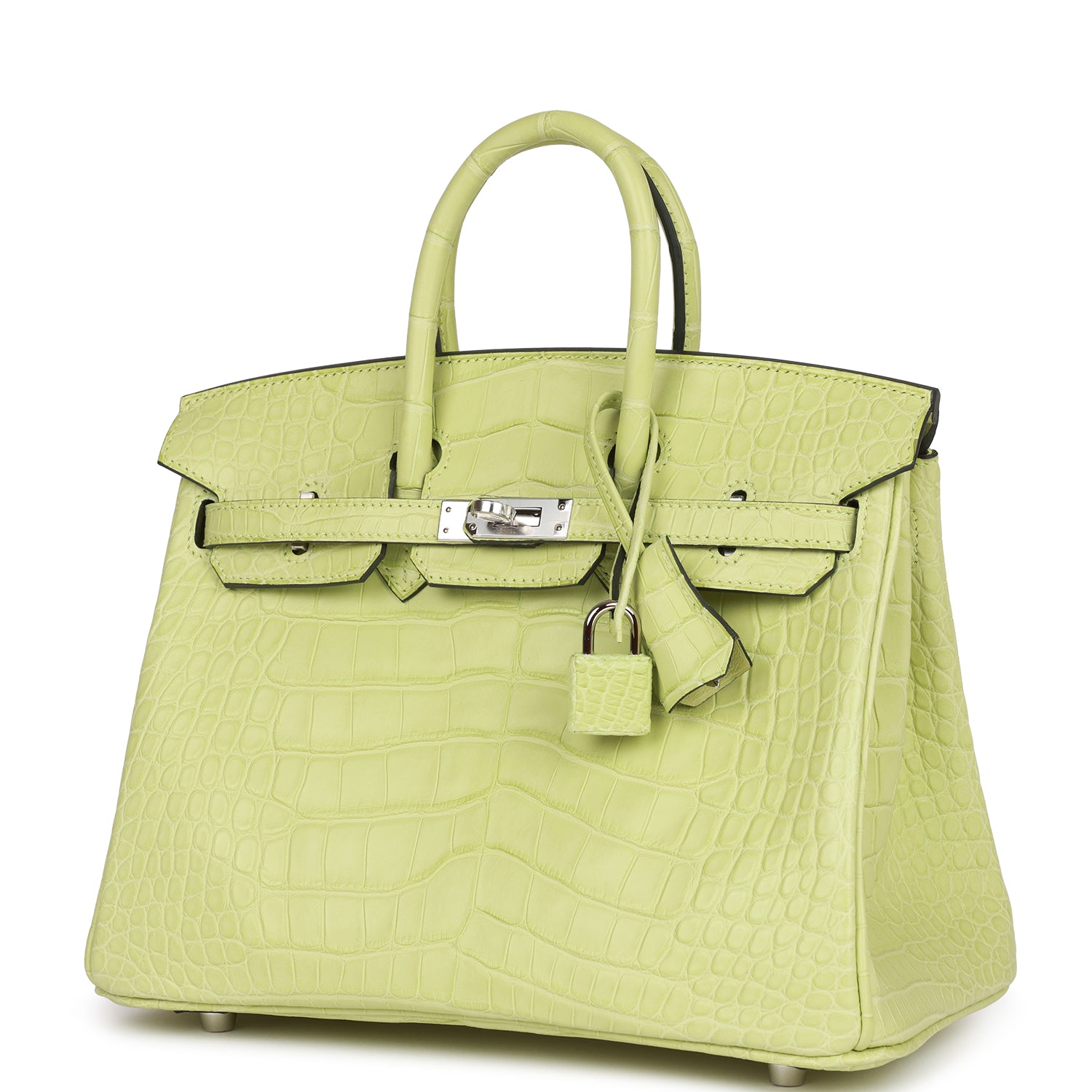 Birkin 25 Jaune Bourgeon Matte Alligator Palladium Hardware - sneakerlandnet