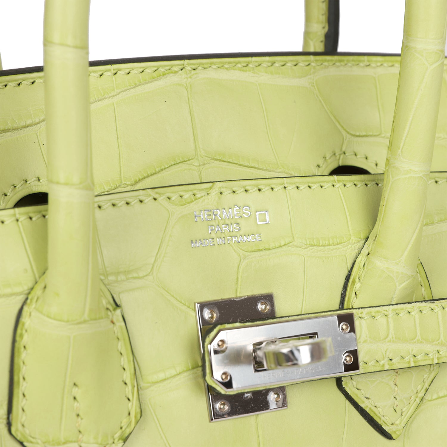 Birkin 25 Jaune Bourgeon Matte Alligator Palladium Hardware - sneakerlandnet