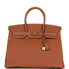 Birkin 35 Gold Togo Gold Hardware Kilta bags