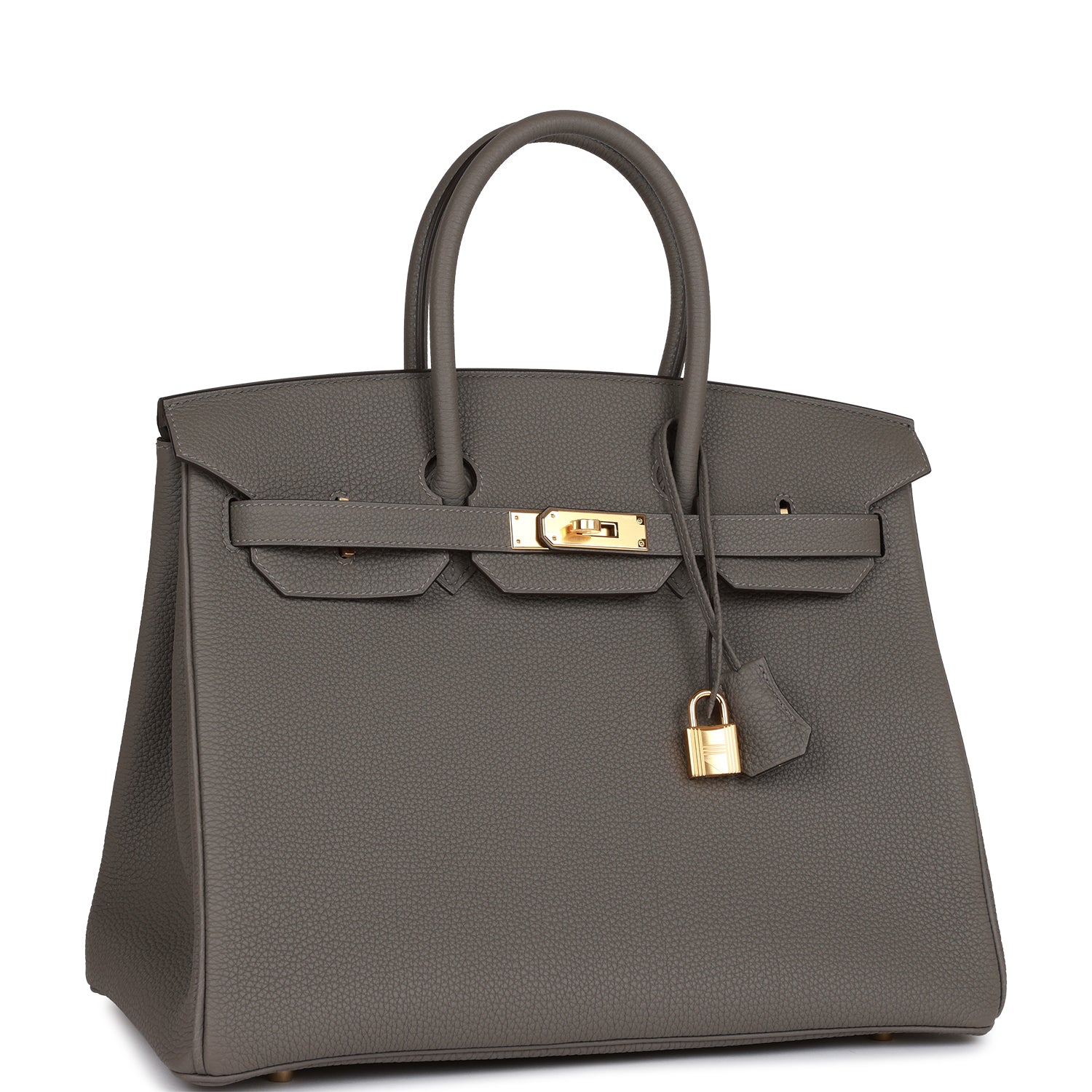 Hermes Birkin 35 Gris Meyer Togo Gold Hardware - sneakerlandnet