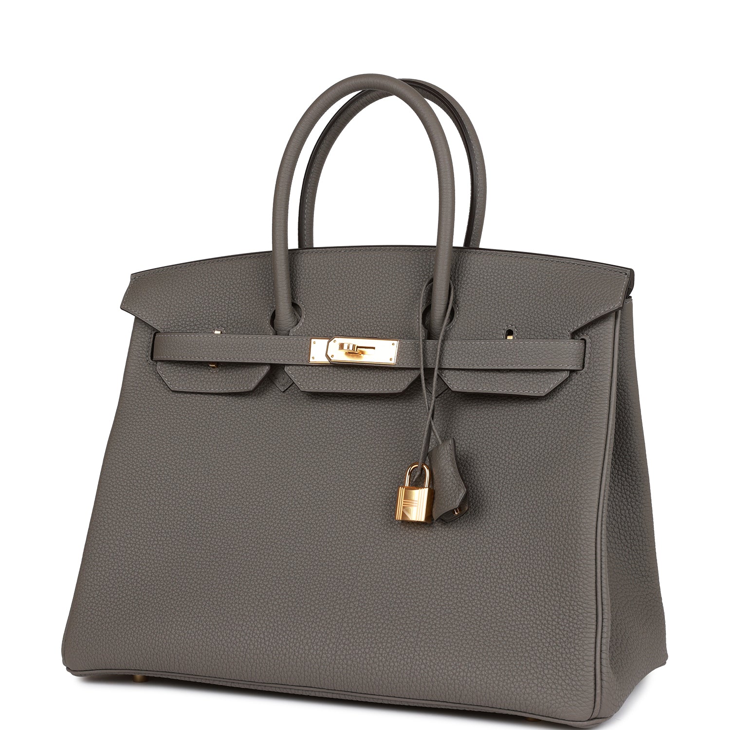 Hermes Birkin 35 Gris Meyer Togo Gold Hardware - sneakerlandnet