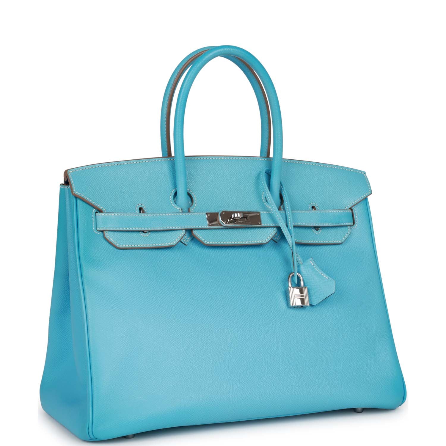 Birkin 35 Celeste Candy Epsom Palladium Hardware Kilta bags