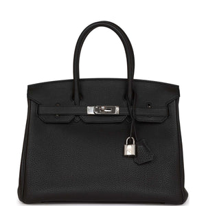 Birkin 30 Black Togo Palladium Hardware Kilta bags