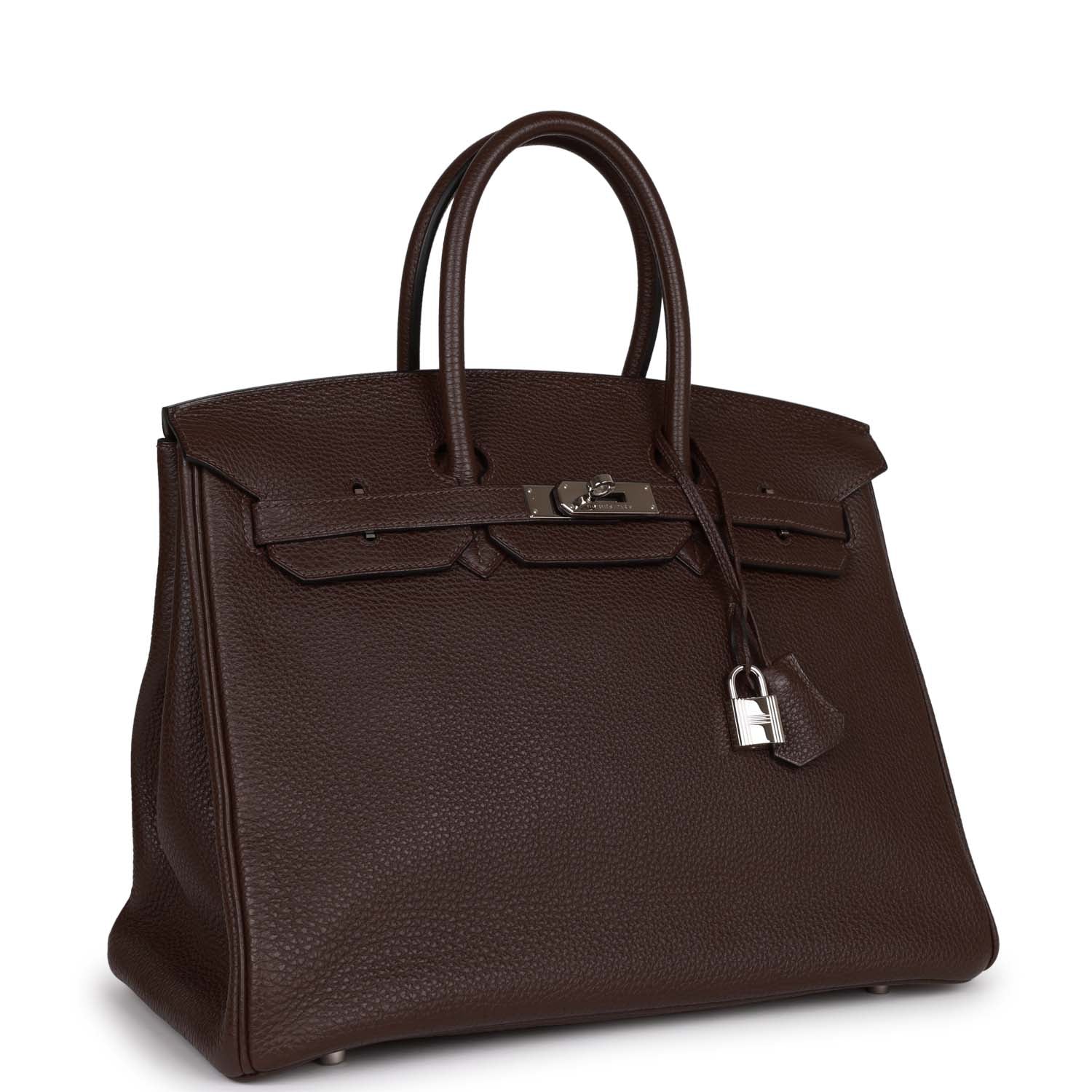 Birkin 35 Chocolate Togo Palladium Hardware Kilta bags