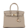 Birkin 30 Gris Tourterelle Togo Rose Gold Hardware Kilta bags