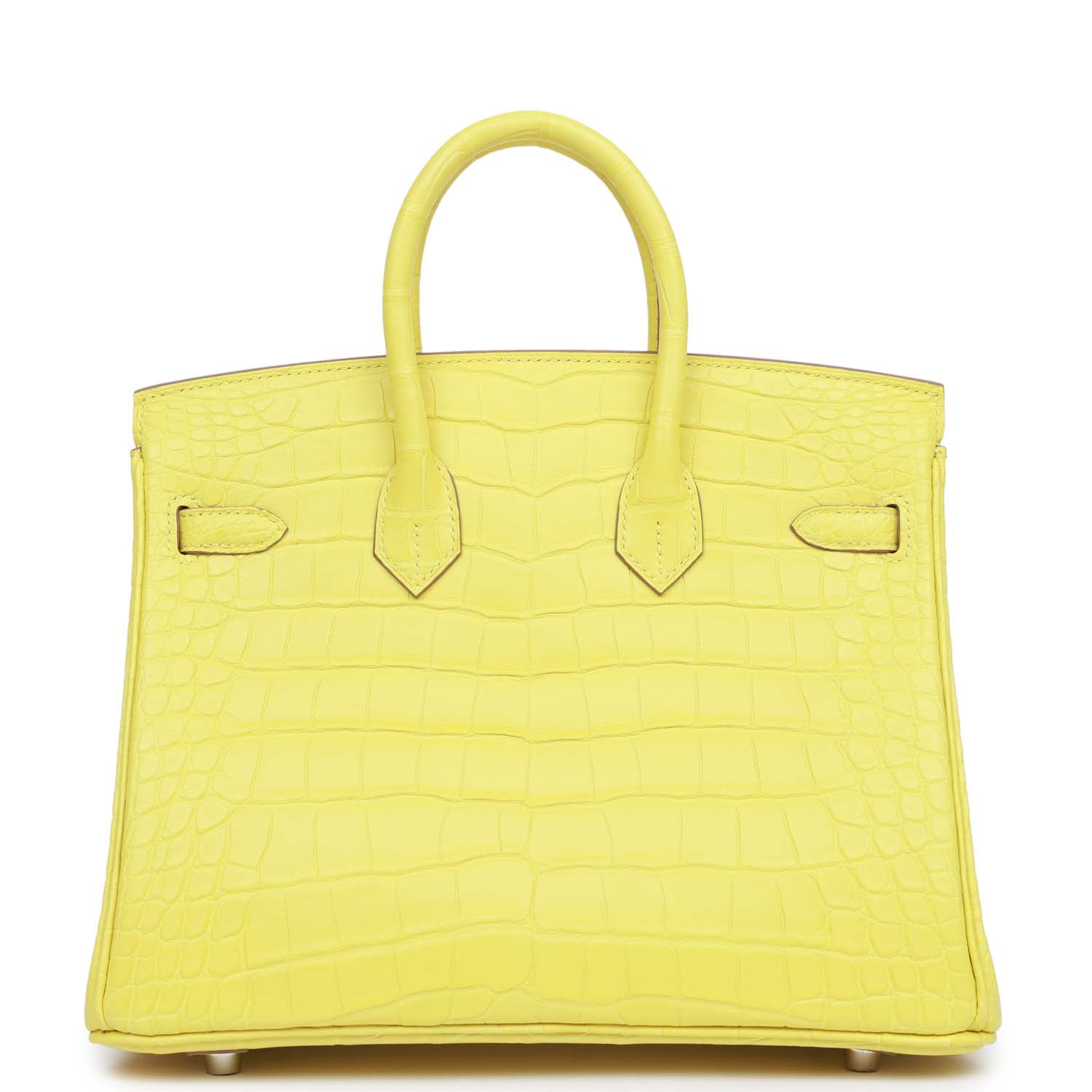 Birkin 25 Lime Matte Alligator Palladium Hardware Kilta bags