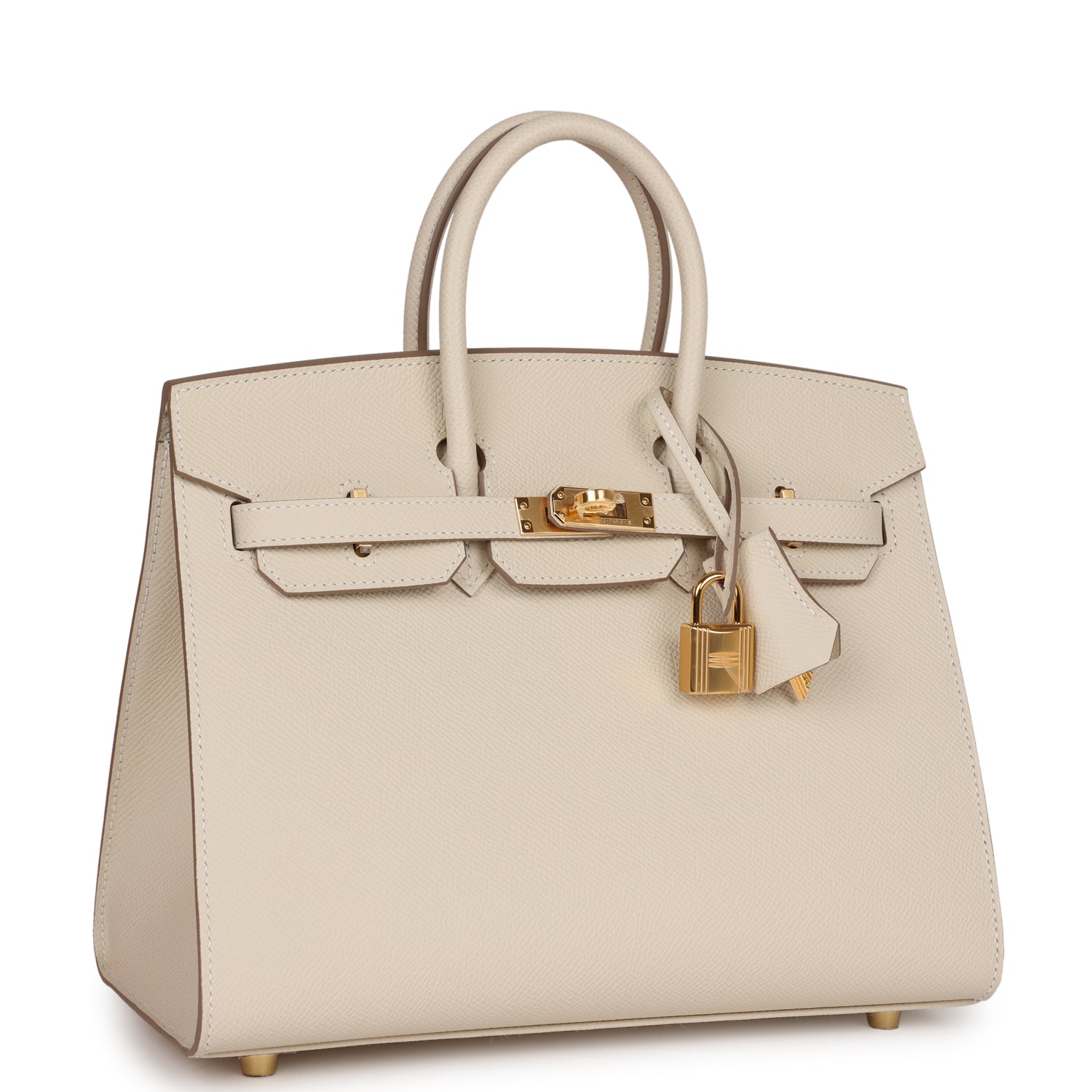 Birkin Sellier 25 Craie Epsom Gold Hardware Kilta bags