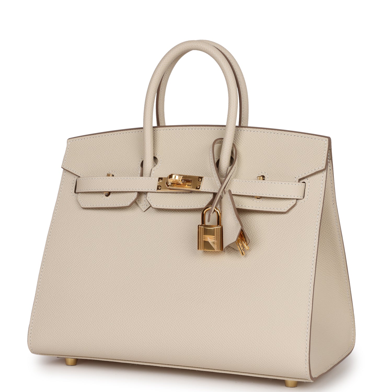 Birkin Sellier 25 Craie Epsom Gold Hardware Kilta bags