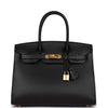 Birkin Sellier 30 Black Madame Gold Hardware Kilta bags