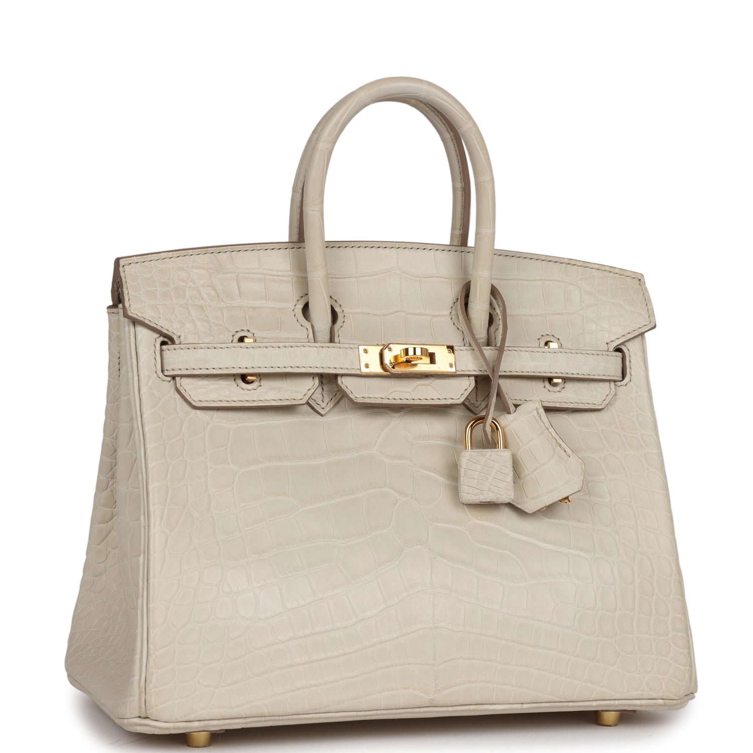 HRMS Birkin 25 Beton Matte Alligator Gold Hardware - sneakerhillcom