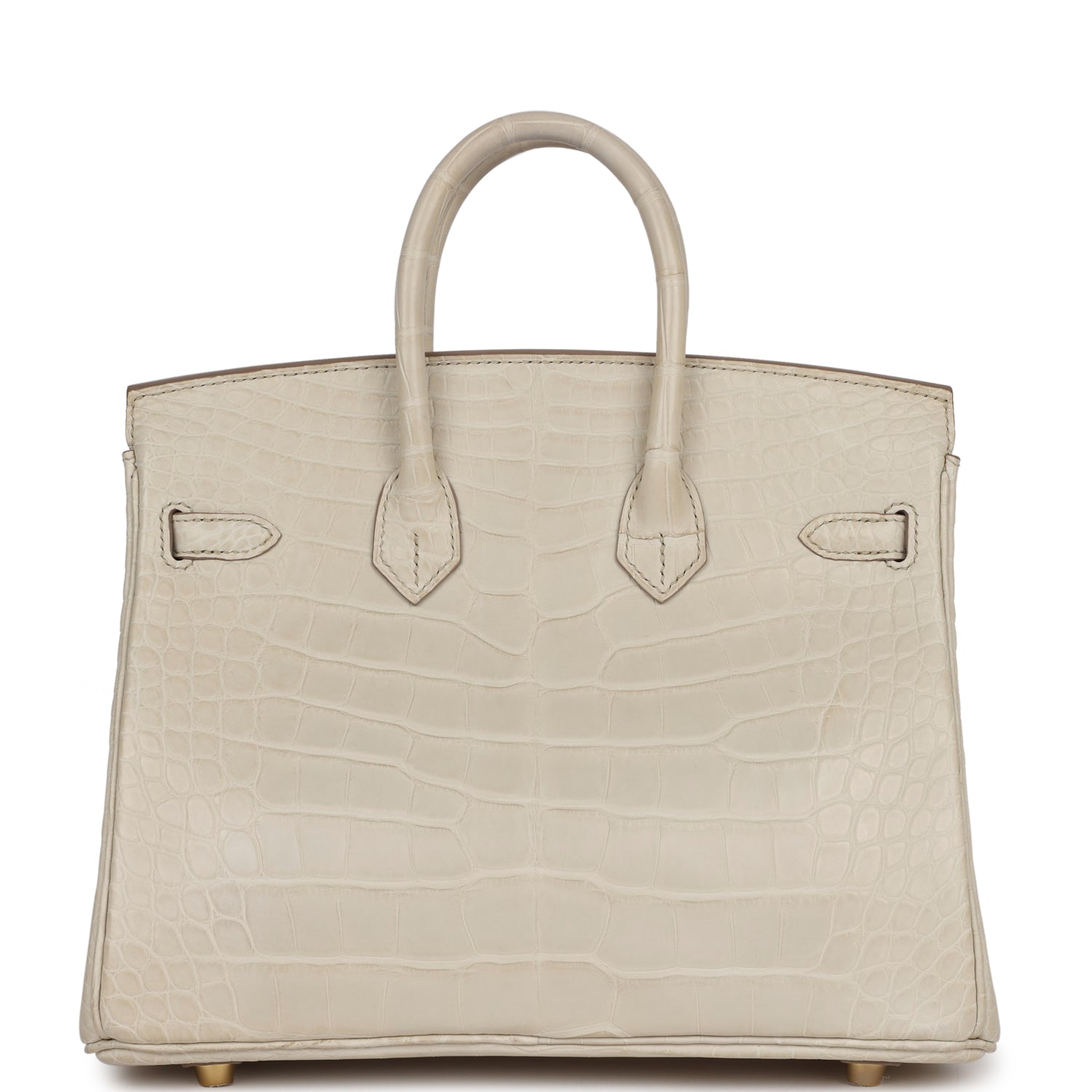 HRMS Birkin 25 Beton Matte Alligator Gold Hardware - sneakerhillcom