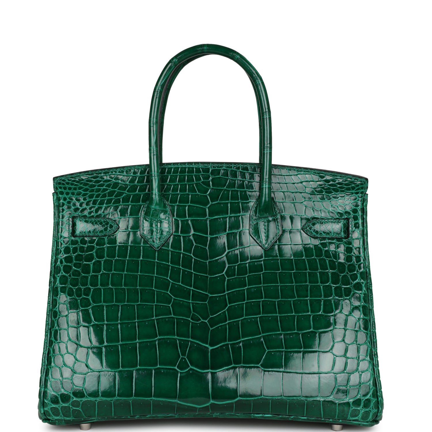 Birkin 30 Emerald Shiny Niloticus Crocodile Palladium Hardware Kilta bags