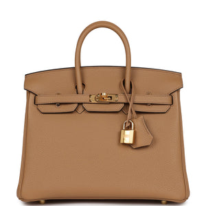 Birkin 25 Chai Togo Gold Hardware Kilta bags