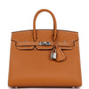 Birkin Sellier 25 Toffee Epsom Palladium Hardware Kilta bags