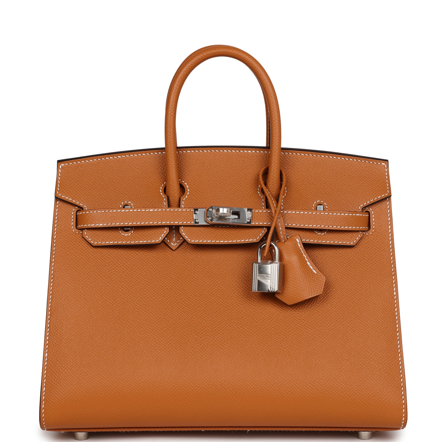 Birkin Sellier 25 Toffee Epsom Palladium Hardware Kilta bags