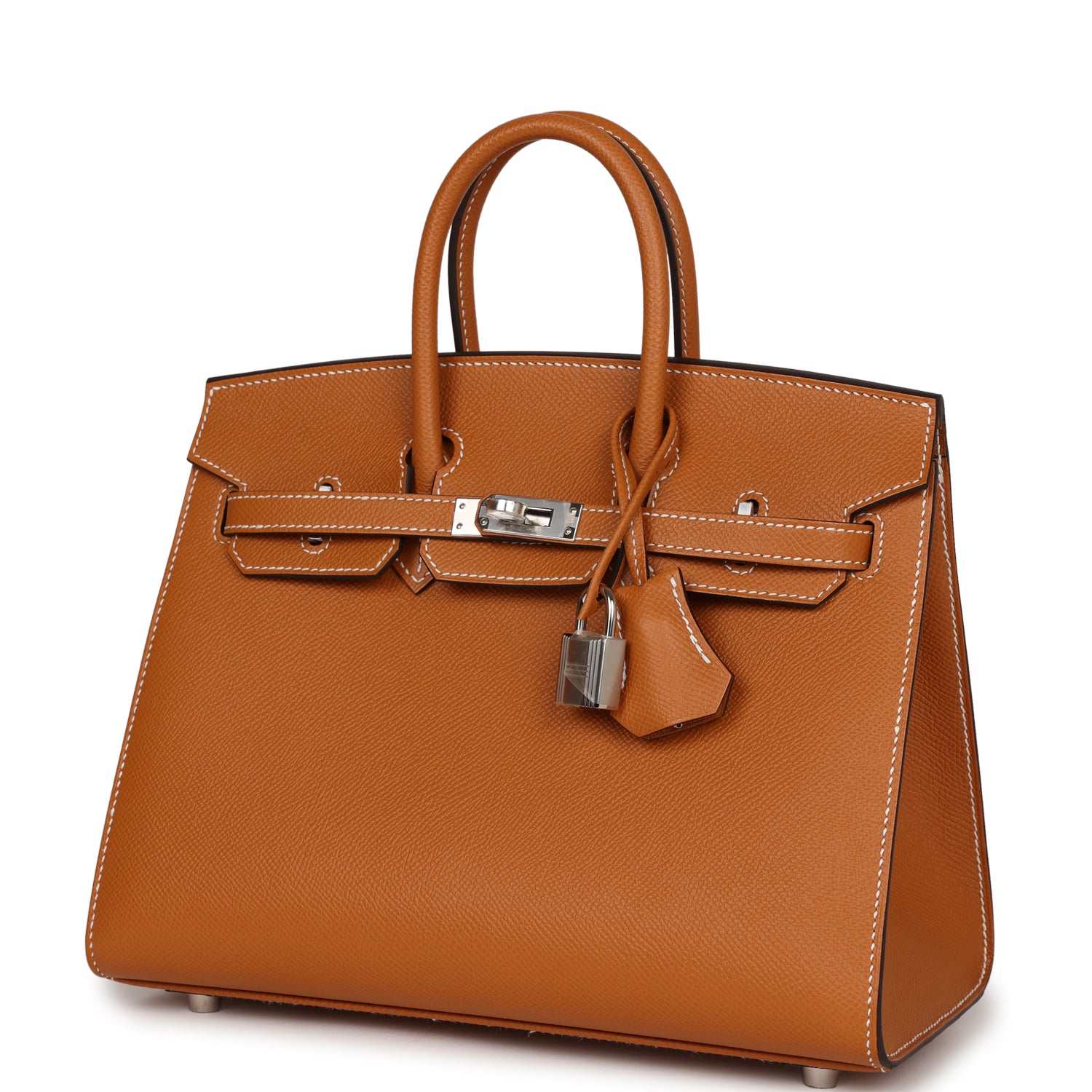 Birkin Sellier 25 Toffee Epsom Palladium Hardware Kilta bags