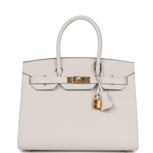 Birkin Sellier 30 Gris Pale Epsom Gold Hardware Kilta bags