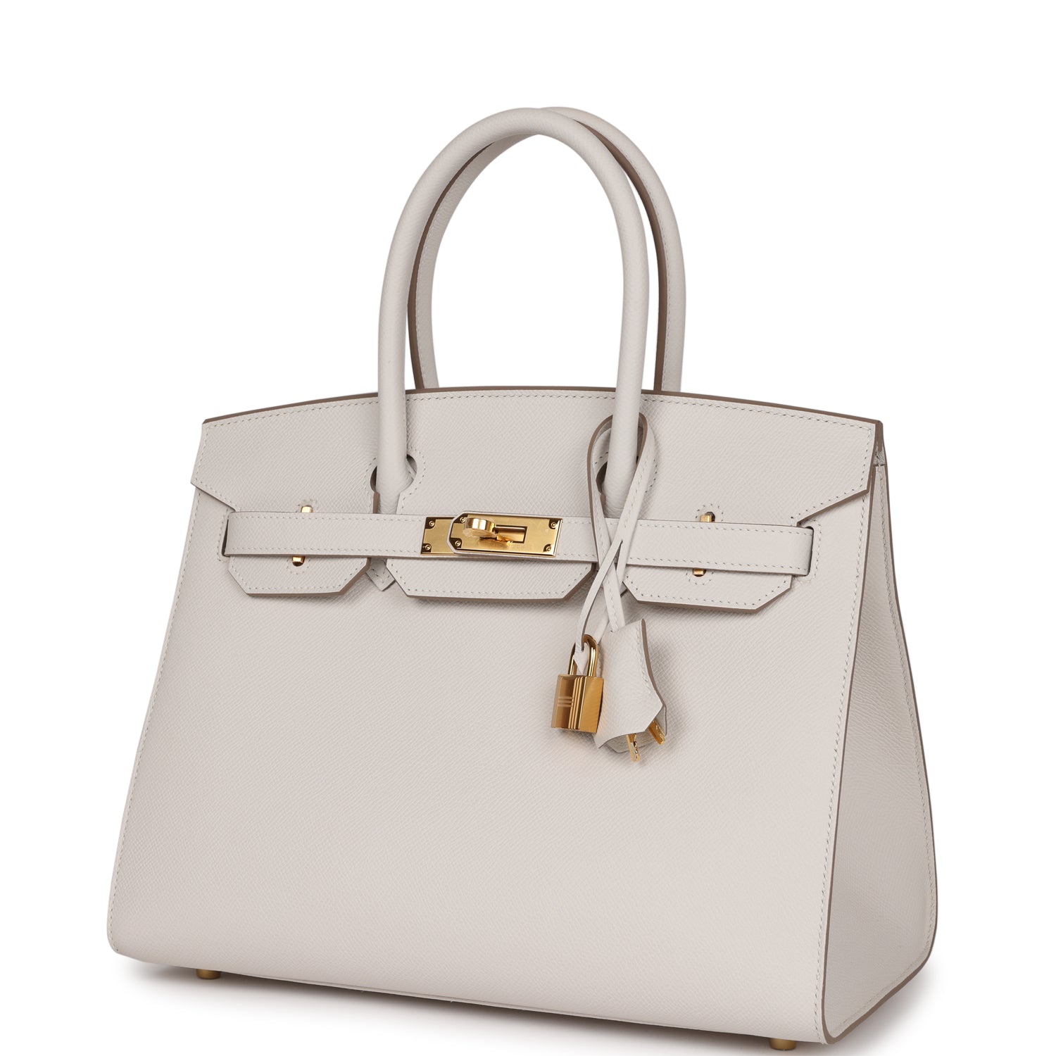 Birkin Sellier 30 Gris Pale Epsom Gold Hardware Kilta bags