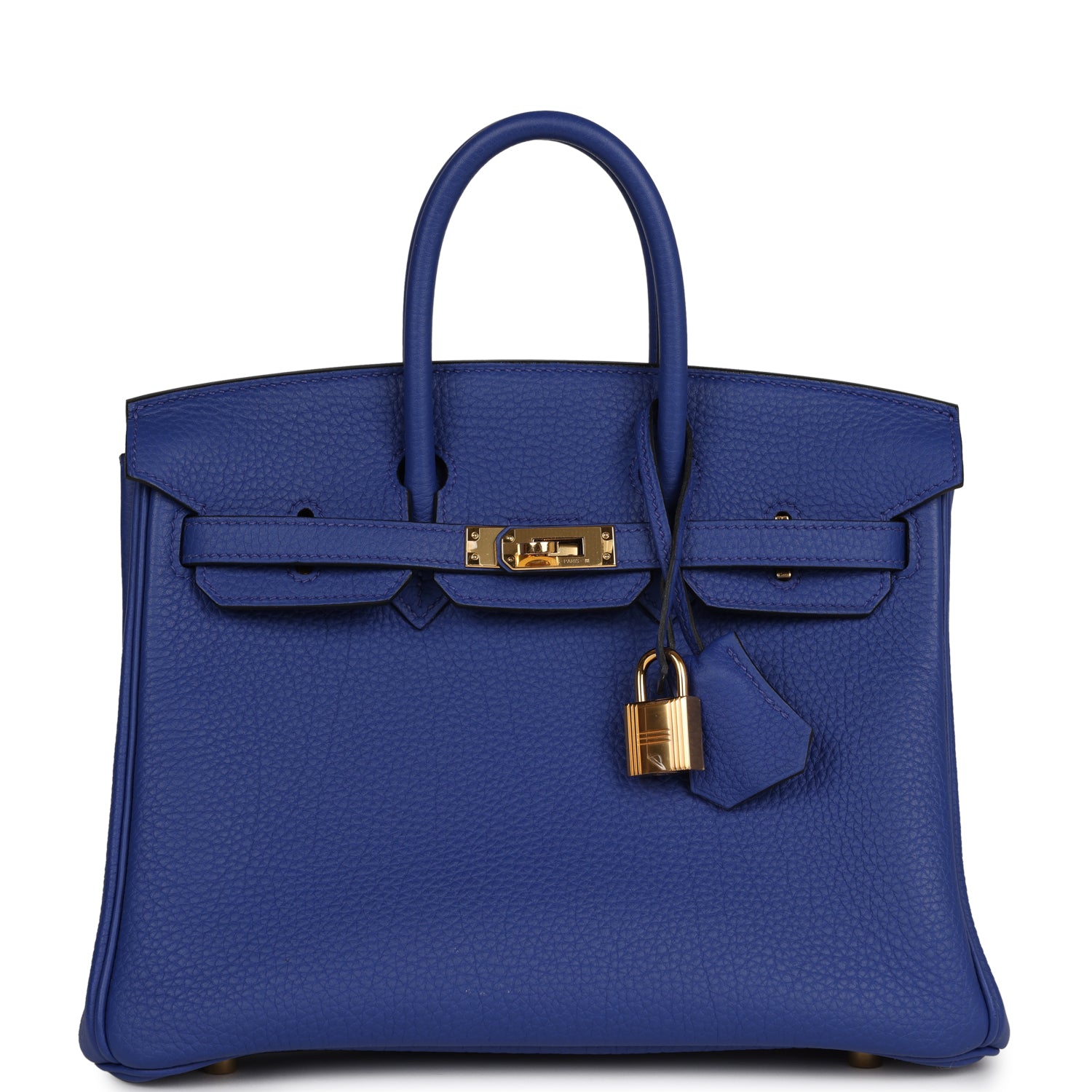 Birkin 25 Bleu Electric Togo Gold Hardware kilta bags