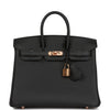 Birkin 25 Black Togo Rose Gold Hardware Kilta bags