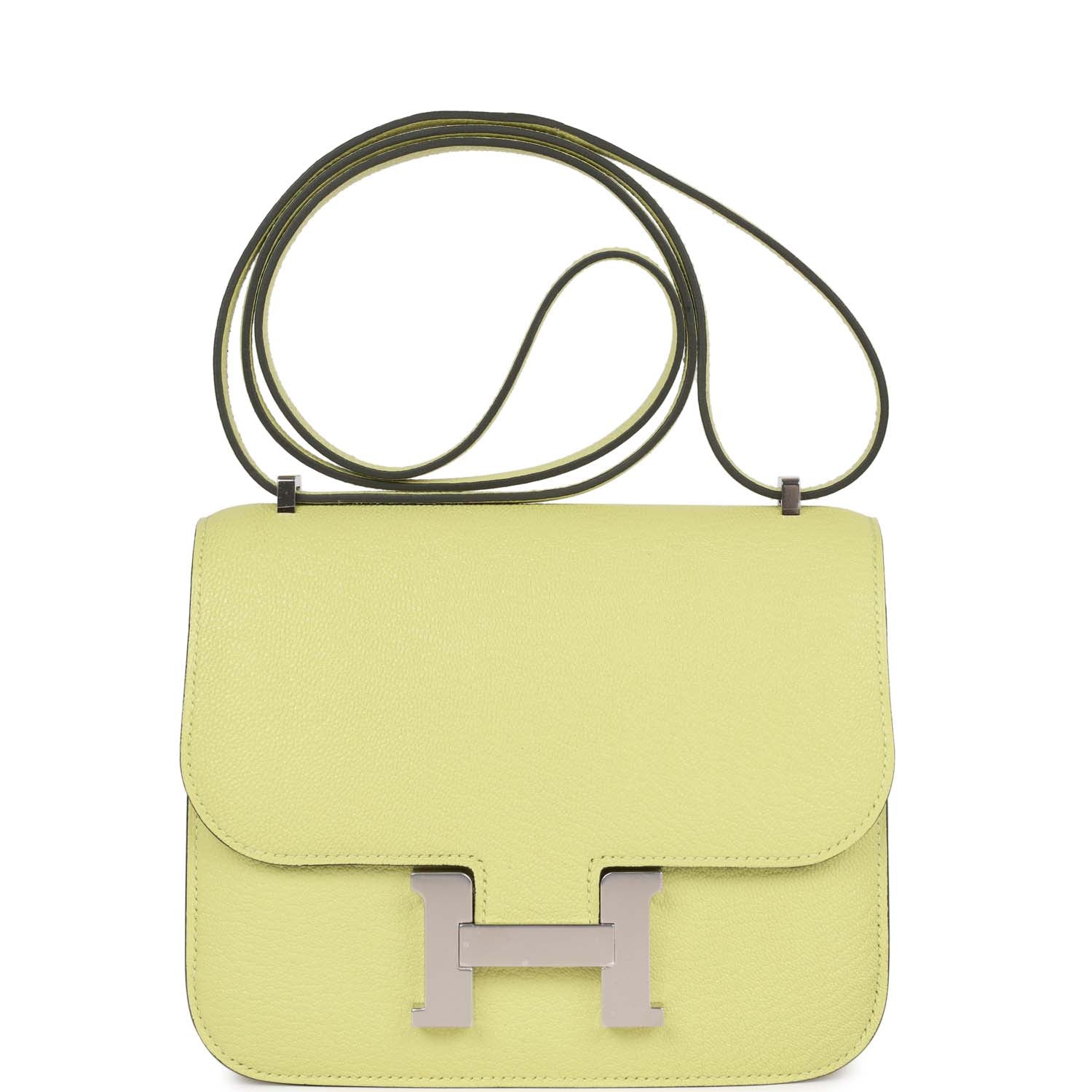 Constance 18 Jaune Bourgeon Chevre Palladium Hardware Kilta bags