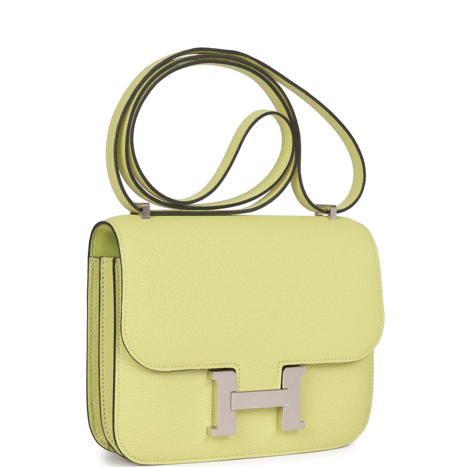 Constance 18 Jaune Bourgeon Chevre Palladium Hardware Kilta bags