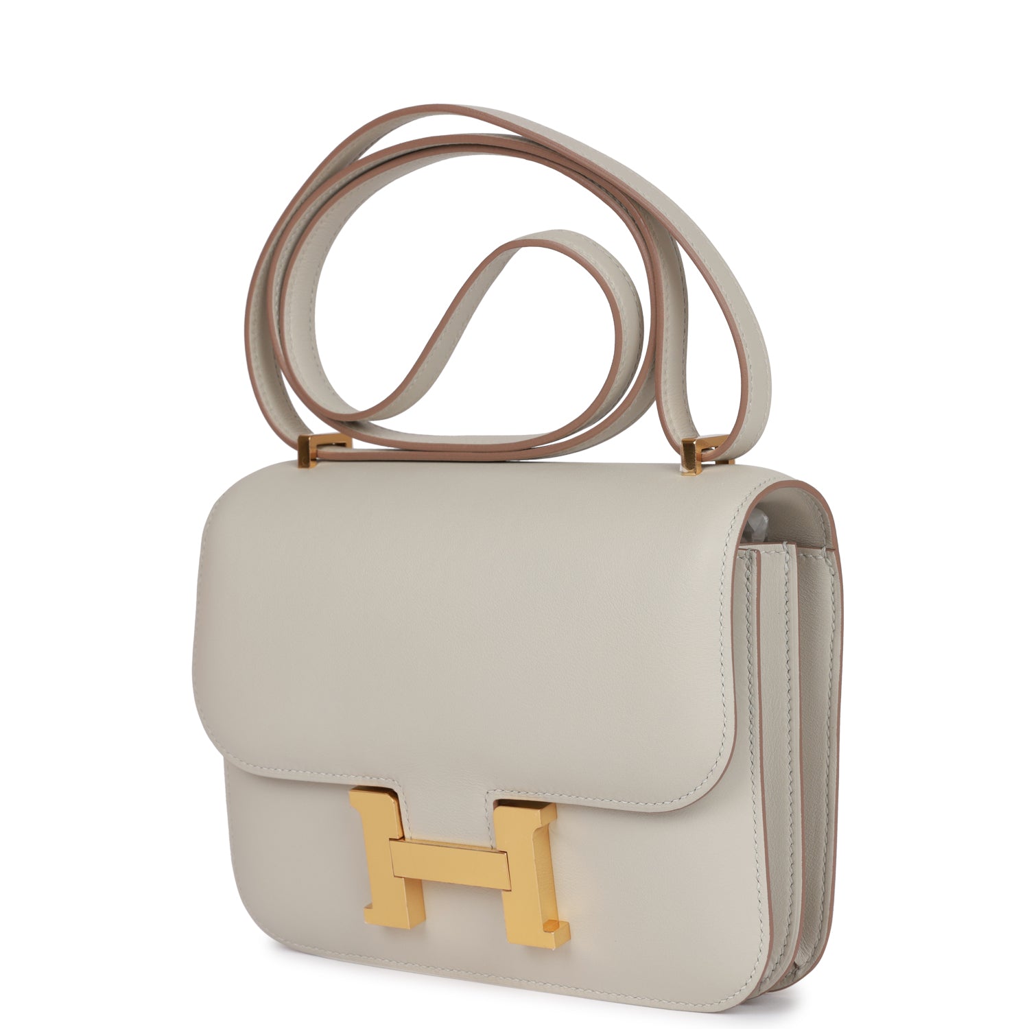 Constance 18 Gris Perle Swift Gold Hardware Kilta bags