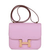 Constance 18 Mauve Sylvestre Chevre Rose Gold Hardware Kilta bags