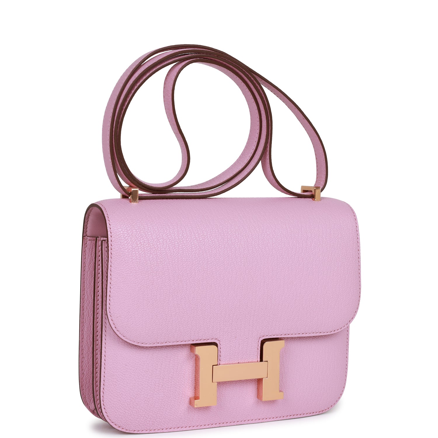 Constance 18 Mauve Sylvestre Chevre Rose Gold Hardware Kilta bags