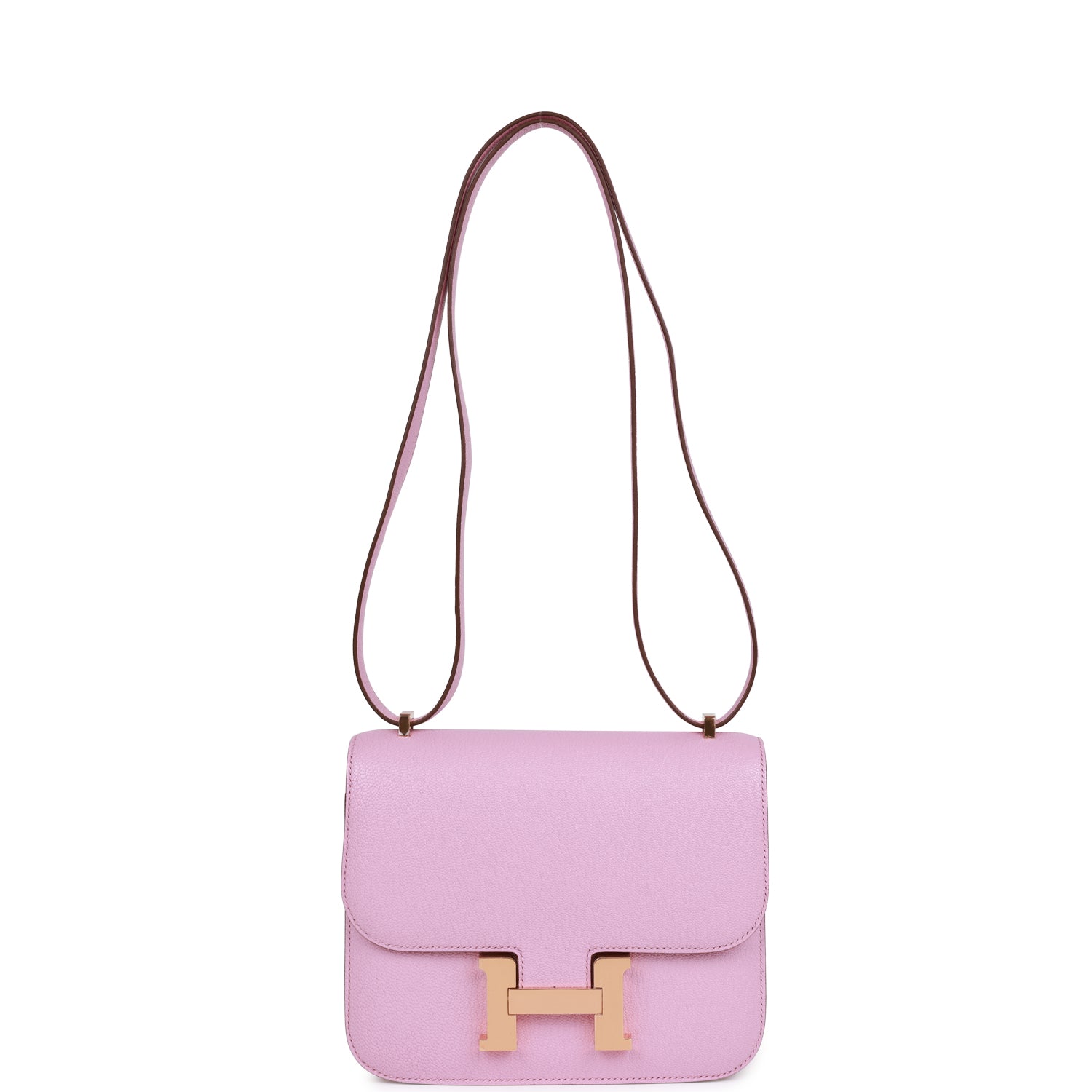 Constance 18 Mauve Sylvestre Chevre Rose Gold Hardware Kilta bags