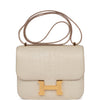 Constance 18 Beton Matte Alligator Mississippiensis Gold Hardware Kilta bags