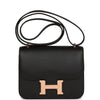 Constance 18 Black Epsom Rose Gold Hardware Kilta bags