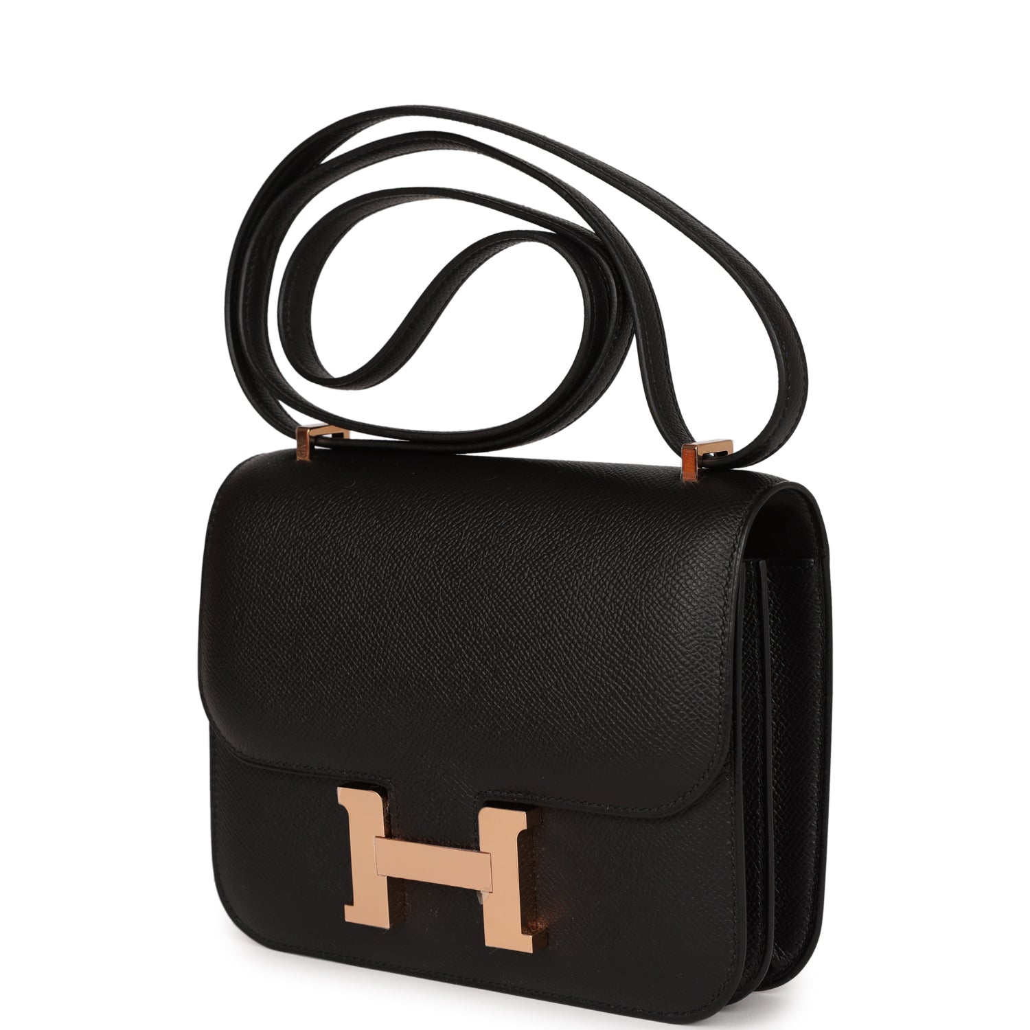 Constance 18 Black Epsom Rose Gold Hardware Kilta bags