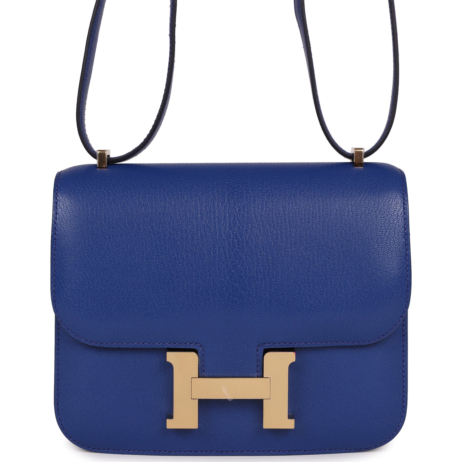 Constance 18 Bleu Royal Chevre Gold Hardware Kilta bags