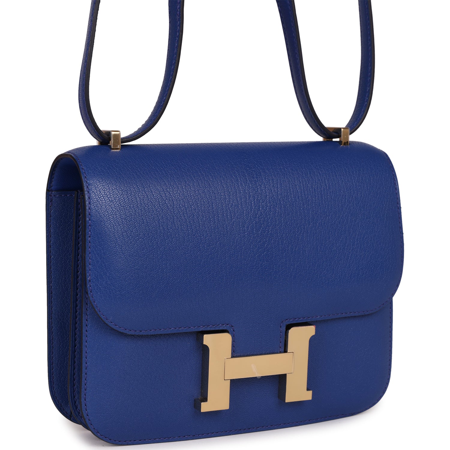 Constance 18 Bleu Royal Chevre Gold Hardware Kilta bags